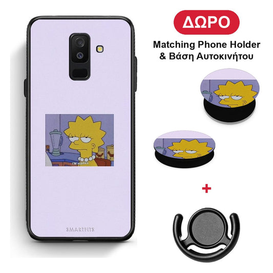 So Happy - Samsung Galaxy A6+ 2018 θήκη + Δώρο Phone Holder & Βάση Αυτοκινήτου