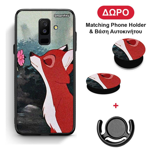 Tod And Vixey Love 2 - Samsung Galaxy A6+ 2018 θήκη + Δώρο Phone Holder & Βάση Αυτοκινήτου