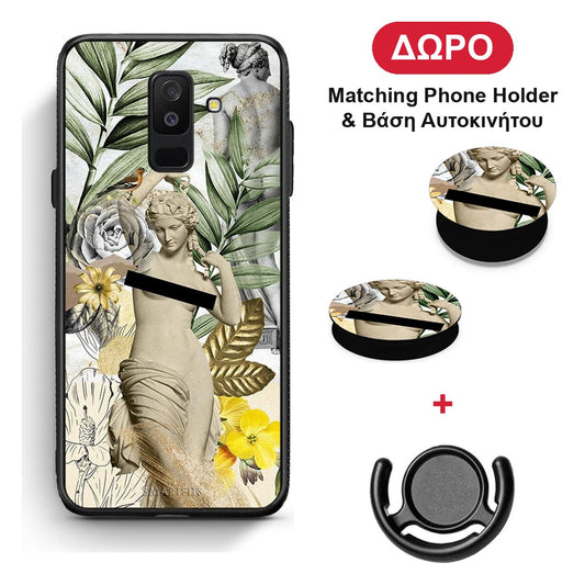 Woman Statue - Samsung Galaxy A6+ 2018 θήκη + Δώρο Phone Holder & Βάση Αυτοκινήτου