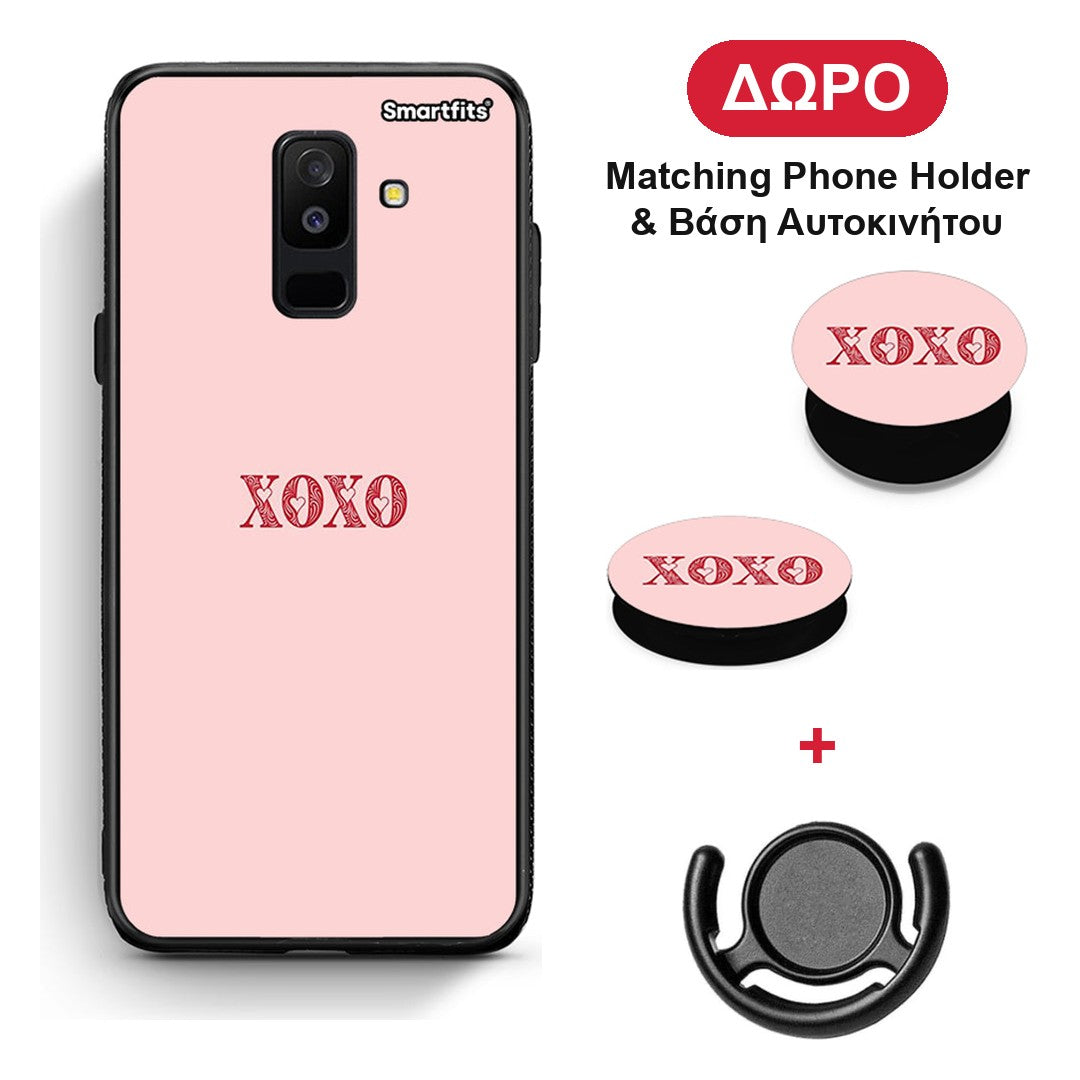 XOXO Love - Samsung Galaxy A6+ 2018 θήκη + Δώρο Phone Holder & Βάση Αυτοκινήτου