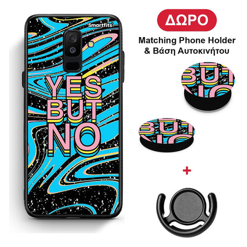 Yes But No - Samsung Galaxy A6+ 2018 θήκη + Δώρο Phone Holder & Βάση Αυτοκινήτου