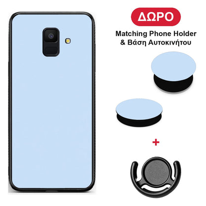 Powder Blue - Samsung Galaxy A6 2018 θήκη + Δώρο Phone Holder & Βάση Αυτοκινήτου