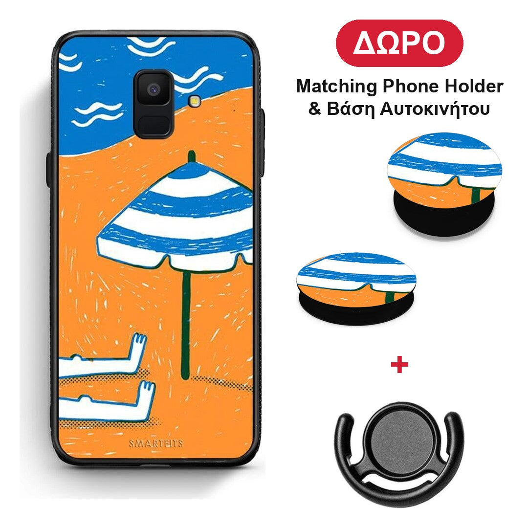 Summering - Samsung Galaxy A6 2018 θήκη + Δώρο Phone Holder & Βάση Αυτοκινήτου