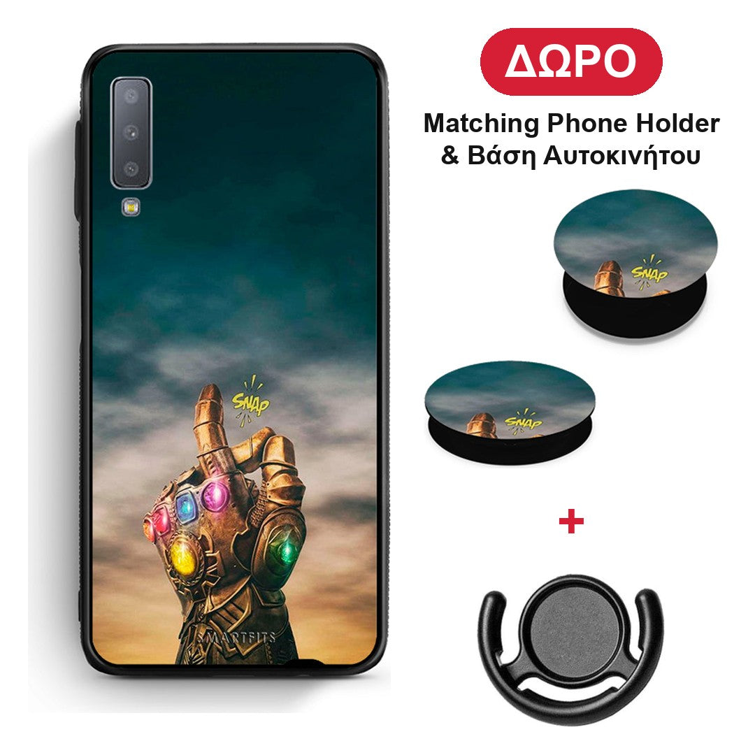Infinity Snap - Samsung Galaxy A7 2018 θήκη + Δώρο Phone Holder & Βάση Αυτοκινήτου