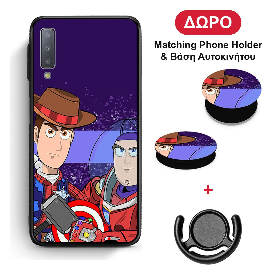 Infinity Story - Samsung Galaxy A7 2018 θήκη + Δώρο Phone Holder & Βάση Αυτοκινήτου