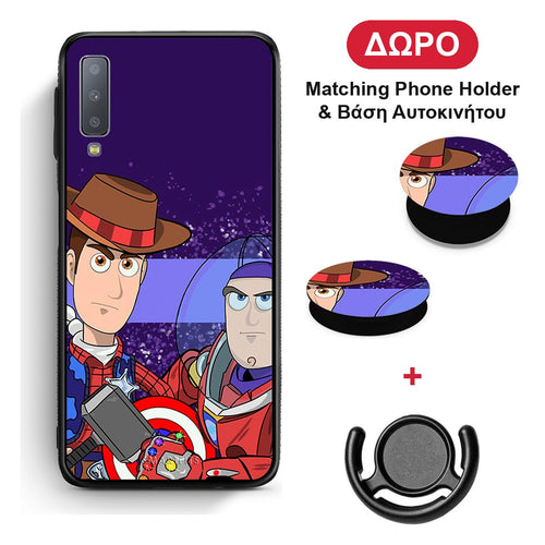 Infinity Story - Samsung Galaxy A7 2018 θήκη + Δώρο Phone Holder & Βάση Αυτοκινήτου