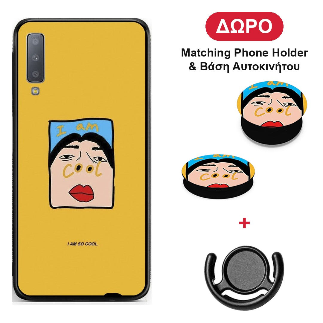 So Cool - Samsung Galaxy A7 2018 θήκη + Δώρο Phone Holder & Βάση Αυτοκινήτου