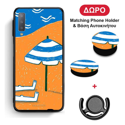 Summering - Samsung Galaxy A7 2018 θήκη + Δώρο Phone Holder & Βάση Αυτοκινήτου