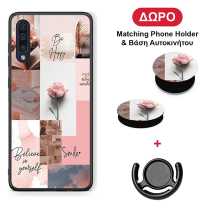 Aesthetic Collage - Samsung Galaxy A70 θήκη + Δώρο Phone Holder & Βάση Αυτοκινήτου