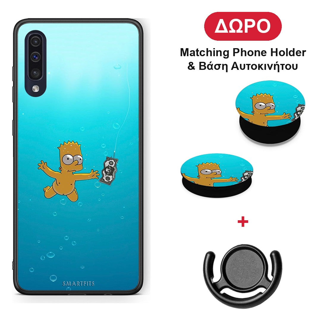 Chasing Money - Samsung Galaxy A70 θήκη + Δώρο Phone Holder & Βάση Αυτοκινήτου