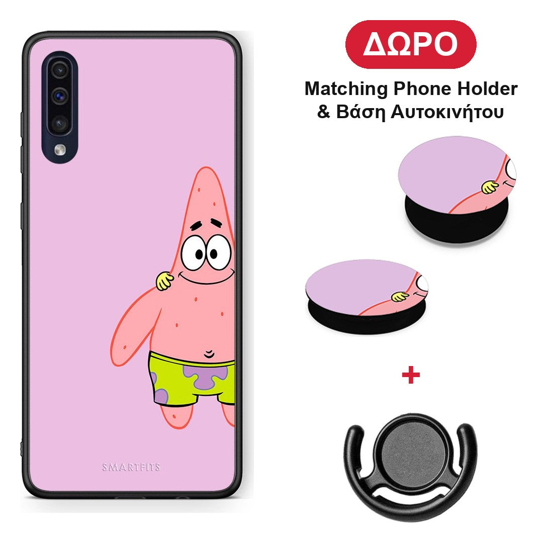 Friends Patrick - Samsung Galaxy A70 θήκη + Δώρο Phone Holder & Βάση Αυτοκινήτου
