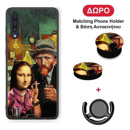 Funny Art - Samsung Galaxy A70 θήκη + Δώρο Phone Holder & Βάση Αυτοκινήτου
