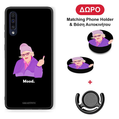 Grandma Mood Black - Samsung Galaxy A70 θήκη + Δώρο Phone Holder & Βάση Αυτοκινήτου