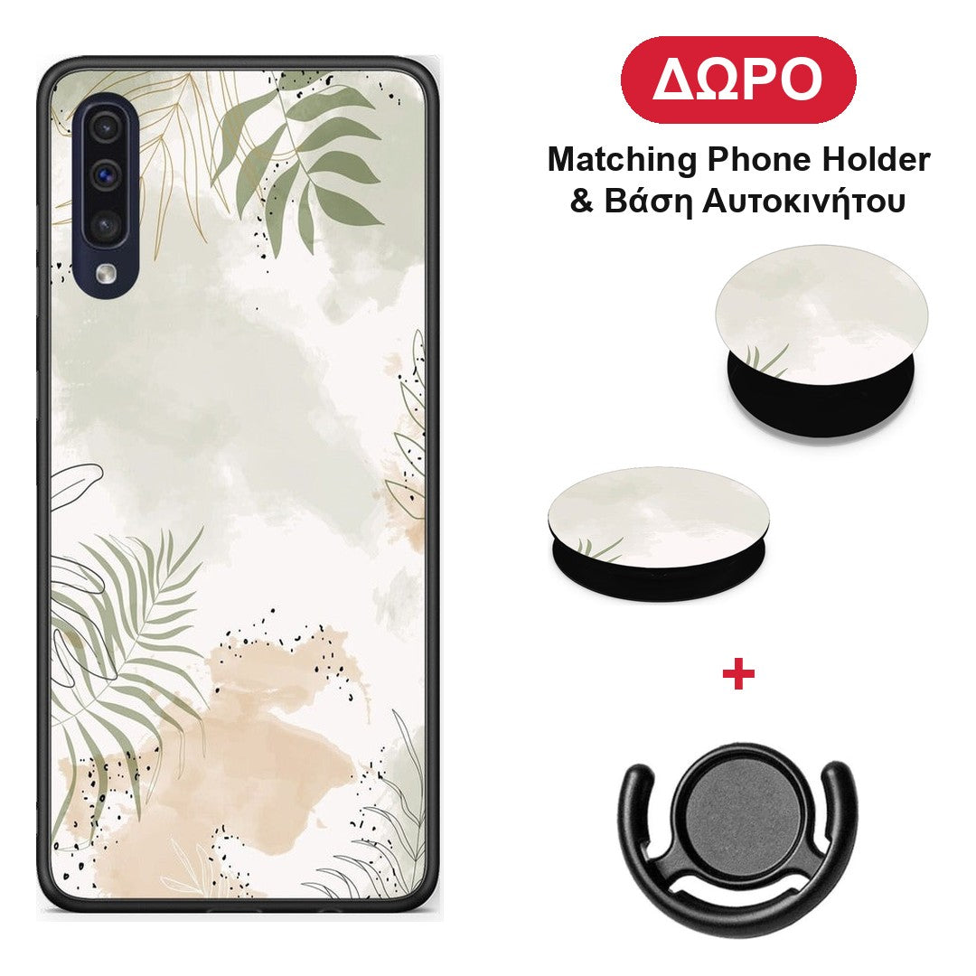 Nude Plants - Samsung Galaxy A70 θήκη + Δώρο Phone Holder & Βάση Αυτοκινήτου