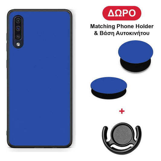 Royal Blue - Samsung Galaxy A70 θήκη + Δώρο Phone Holder & Βάση Αυτοκινήτου
