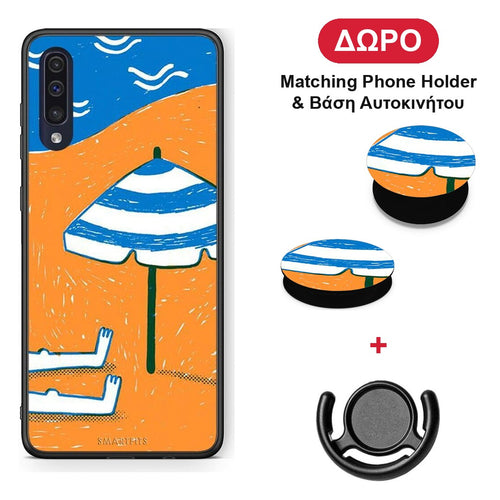 Summering - Samsung Galaxy A70 θήκη + Δώρο Phone Holder & Βάση Αυτοκινήτου