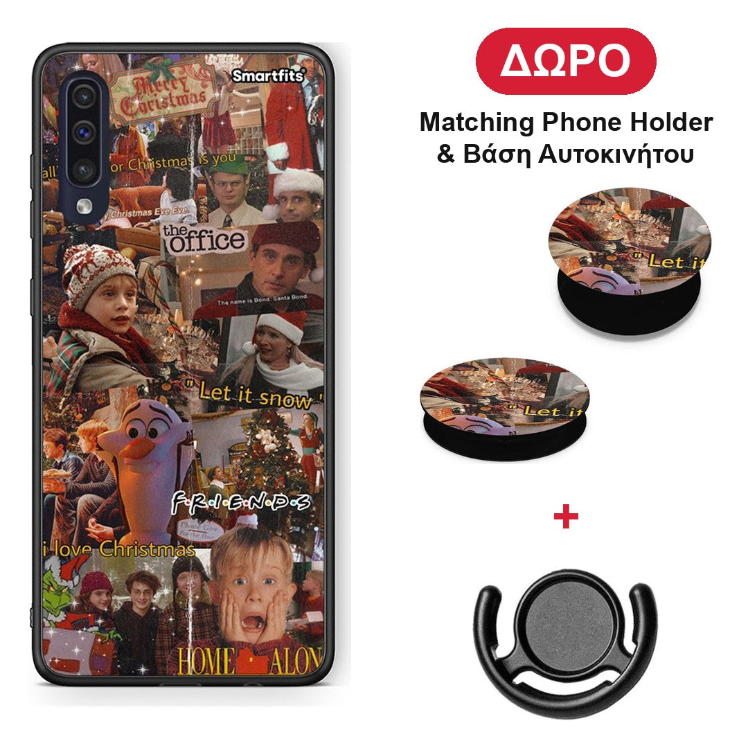 Xmas Wishes - Samsung Galaxy A70 θήκη + Δώρο Phone Holder & Βάση Αυτοκινήτου