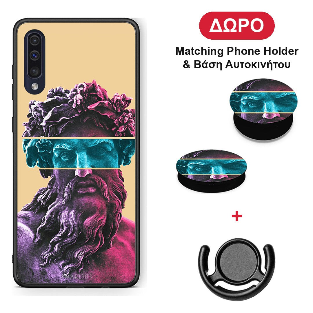 Zeus Art - Samsung Galaxy A70 θήκη + Δώρο Phone Holder & Βάση Αυτοκινήτου