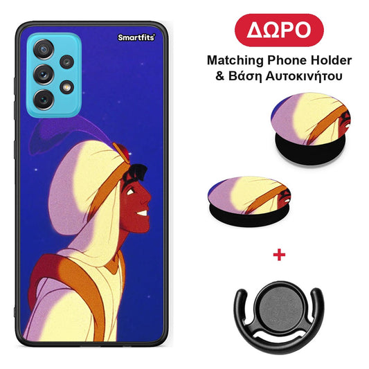 Alladin And Jasmine Love 1 - Samsung Galaxy A72 θήκη + Δώρο Phone Holder & Βάση Αυτοκινήτου