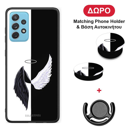 Angels Demons - Samsung Galaxy A72 θήκη + Δώρο Phone Holder & Βάση Αυτοκινήτου