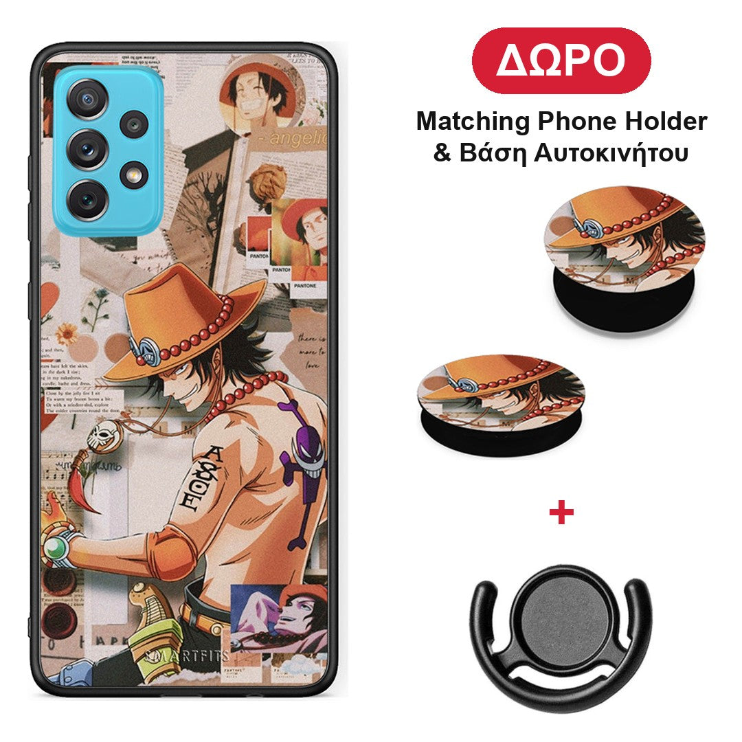 Anime Collage - Samsung Galaxy A72 θήκη + Δώρο Phone Holder & Βάση Αυτοκινήτου
