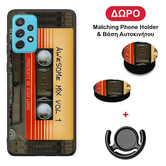 Awesome Mix - Samsung Galaxy A72 θήκη + Δώρο Phone Holder & Βάση Αυτοκινήτου