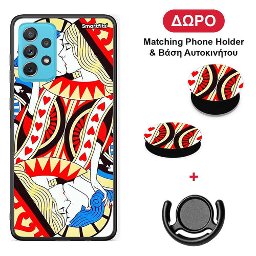 Card Love - Samsung Galaxy A72 θήκη + Δώρο Phone Holder & Βάση Αυτοκινήτου