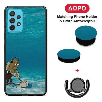 Clean The Ocean - Samsung Galaxy A72 θήκη + Δώρο Phone Holder & Βάση Αυτοκινήτου