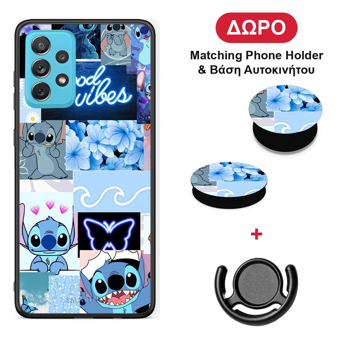 Collage Good Vibes - Samsung Galaxy A72 θήκη + Δώρο Phone Holder & Βάση Αυτοκινήτου