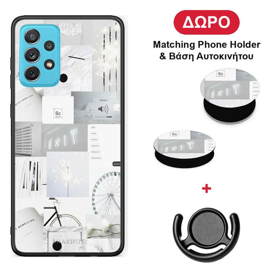 Collage Make Me Wonder - Samsung Galaxy A72 θήκη + Δώρο Phone Holder & Βάση Αυτοκινήτου
