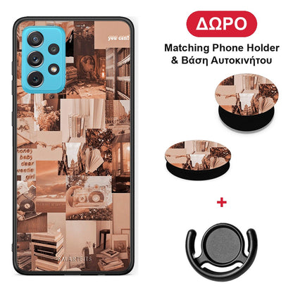 Collage You Can - Samsung Galaxy A72 θήκη + Δώρο Phone Holder & Βάση Αυτοκινήτου