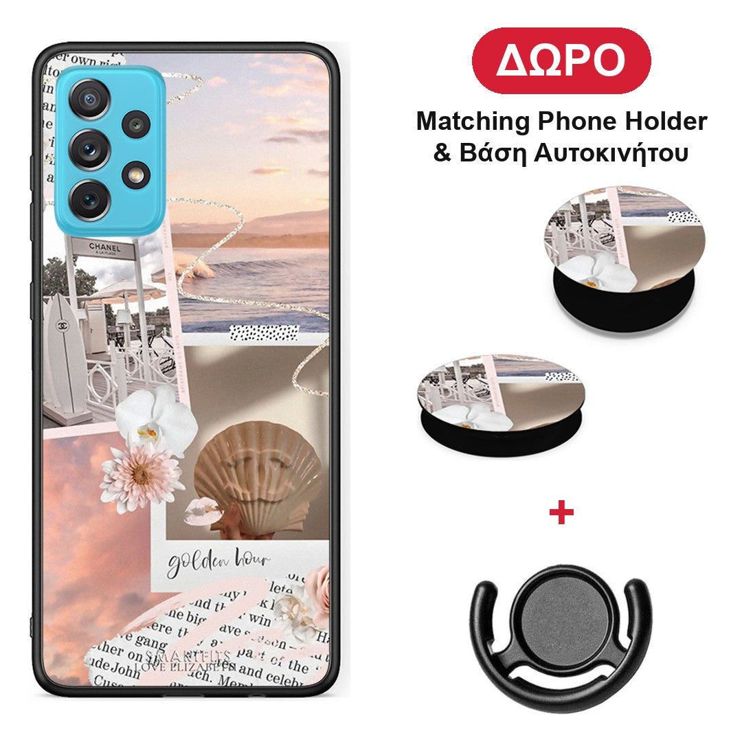Golden Hour - Samsung Galaxy A72 θήκη + Δώρο Phone Holder & Βάση Αυτοκινήτου
