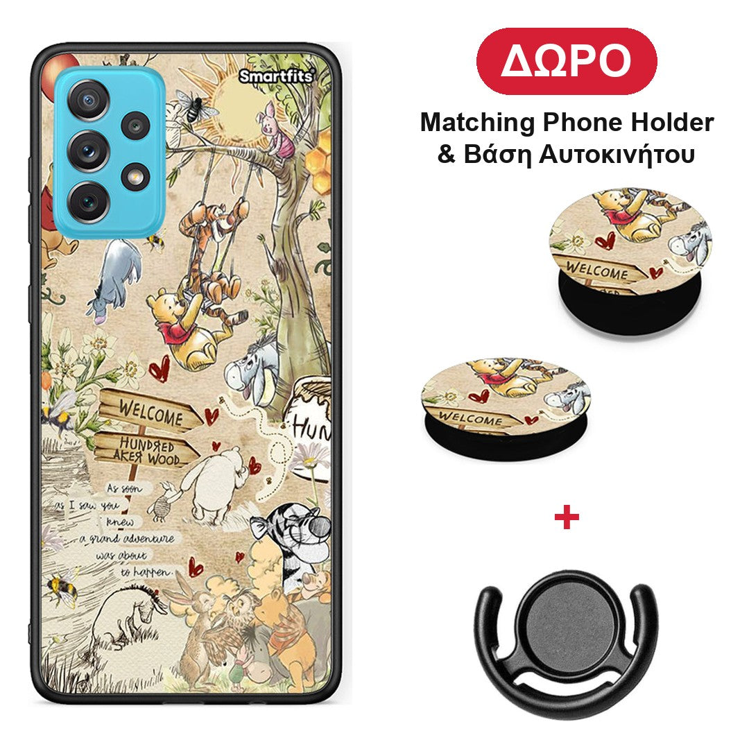 Happy Friends - Samsung Galaxy A72 θήκη + Δώρο Phone Holder & Βάση Αυτοκινήτου