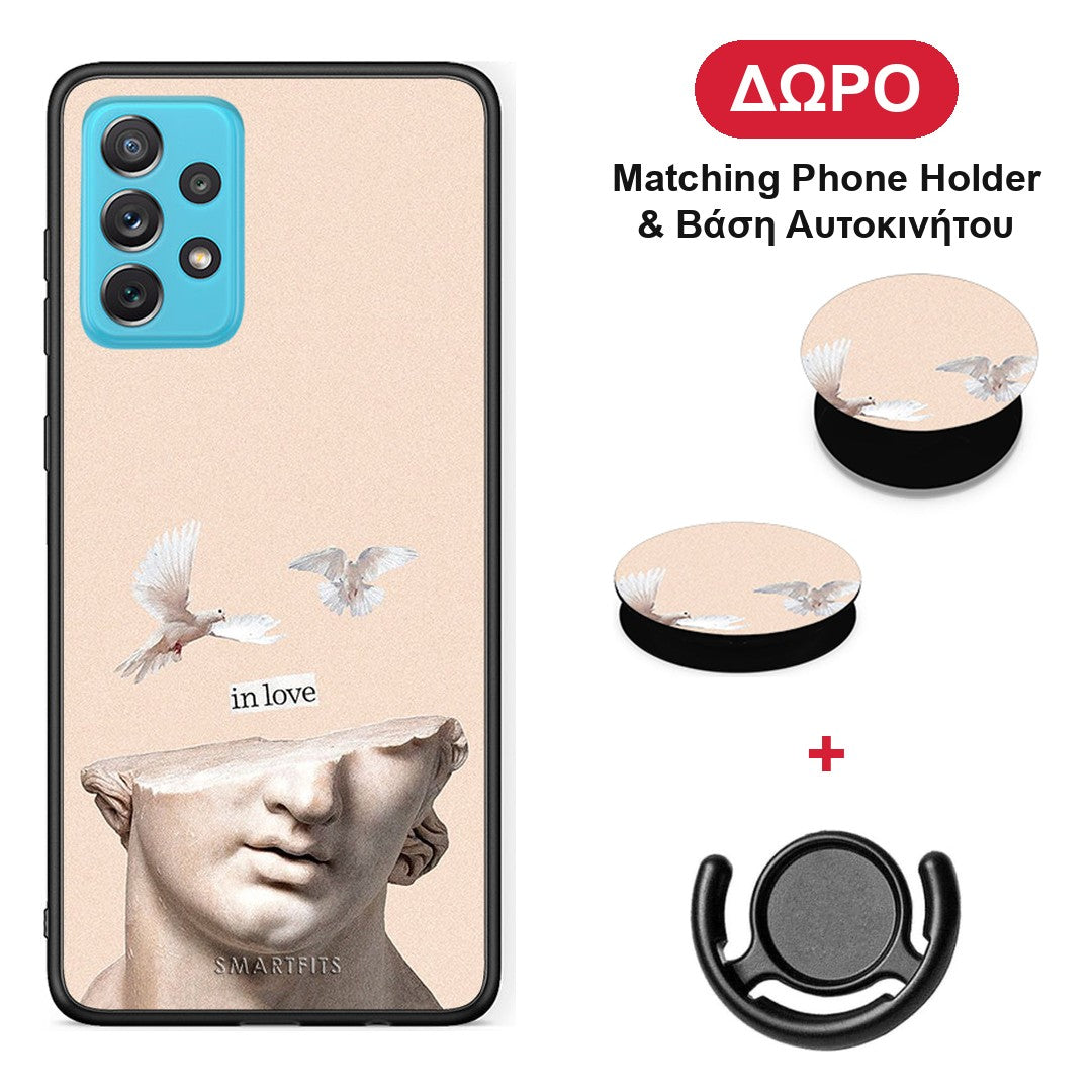 In Love - Samsung Galaxy A72 θήκη + Δώρο Phone Holder & Βάση Αυτοκινήτου