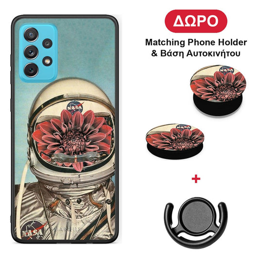 Nasa Bloom - Samsung Galaxy A72 θήκη + Δώρο Phone Holder & Βάση Αυτοκινήτου