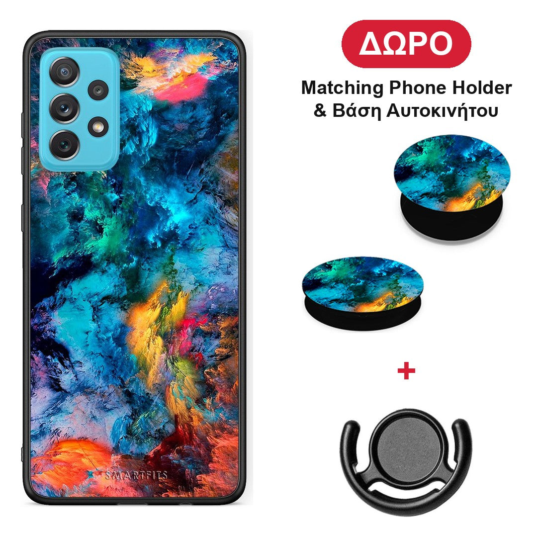 Paint Crayola - Samsung Galaxy A72 θήκη + Δώρο Phone Holder & Βάση Αυτοκινήτου