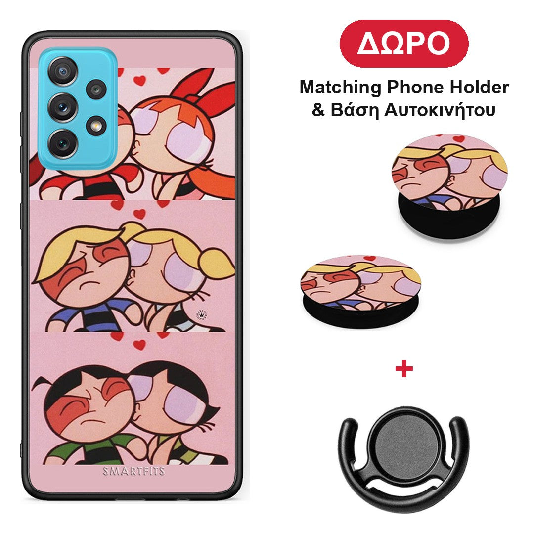 Puff Love - Samsung Galaxy A72 θήκη + Δώρο Phone Holder & Βάση Αυτοκινήτου