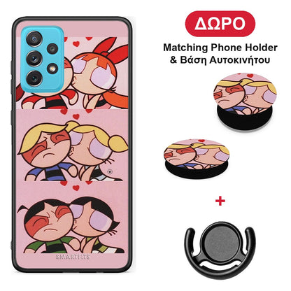 Puff Love - Samsung Galaxy A72 θήκη + Δώρο Phone Holder & Βάση Αυτοκινήτου