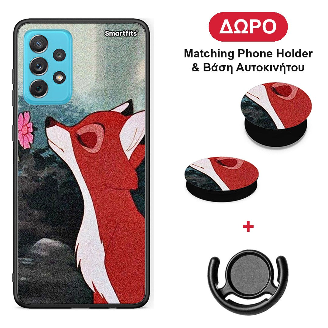 Tod And Vixey Love 2 - Samsung Galaxy A72 θήκη + Δώρο Phone Holder & Βάση Αυτοκινήτου