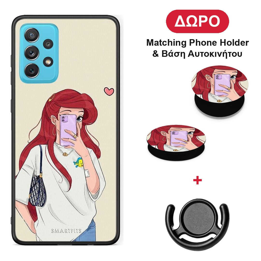 Walking Mermaid - Samsung Galaxy A72 θήκη + Δώρο Phone Holder & Βάση Αυτοκινήτου