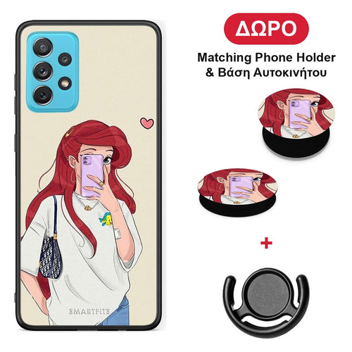 Walking Mermaid - Samsung Galaxy A72 θήκη + Δώρο Phone Holder & Βάση Αυτοκινήτου