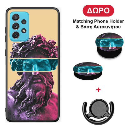 Zeus Art - Samsung Galaxy A72 θήκη + Δώρο Phone Holder & Βάση Αυτοκινήτου