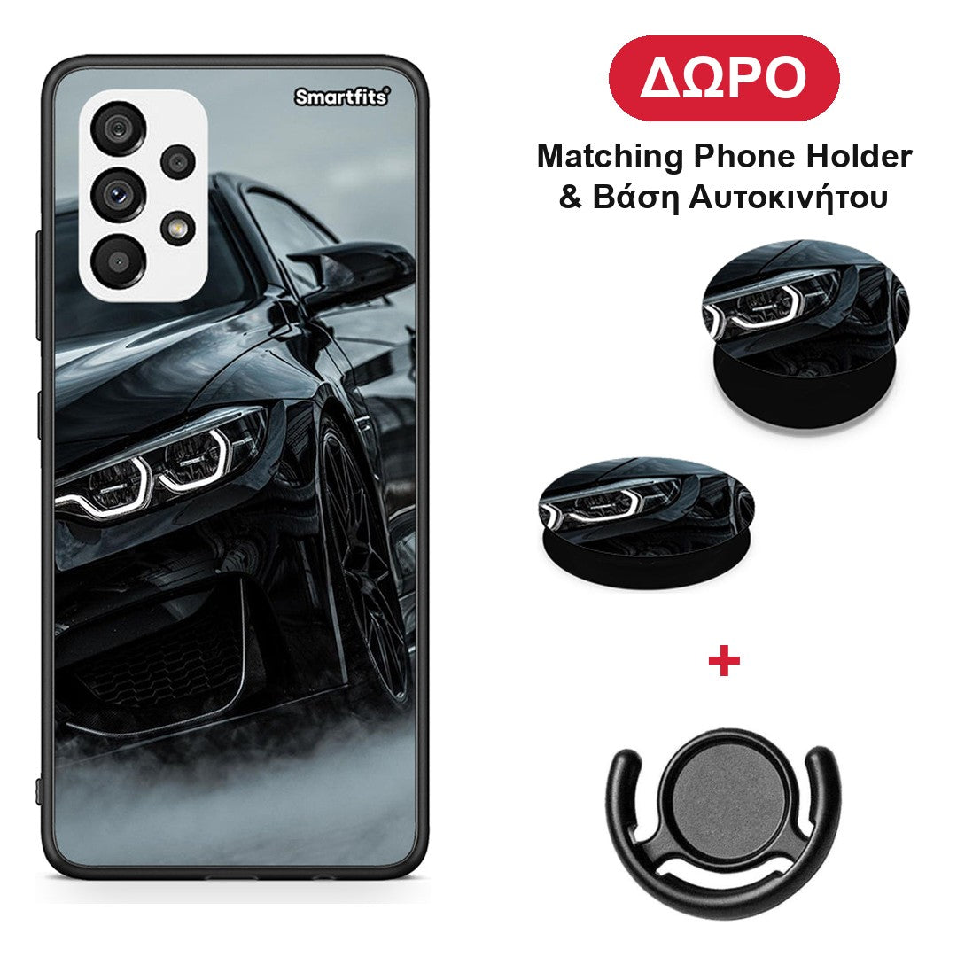 Black BMW - Samsung Galaxy A73 5G θήκη + Δώρο Phone Holder & Βάση Αυτοκινήτου