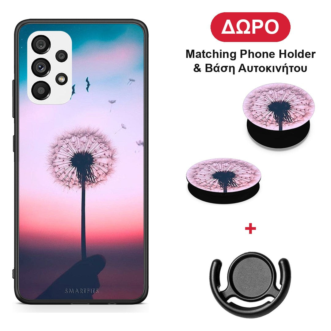 Boho Wish - Samsung Galaxy A73 5G θήκη + Δώρο Phone Holder & Βάση Αυτοκινήτου