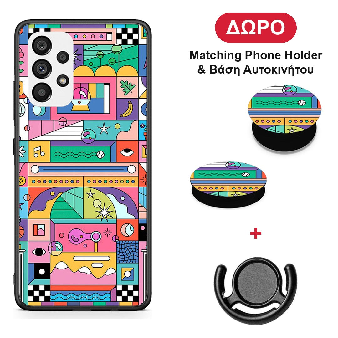 Bubbles Soap - Samsung Galaxy A73 5G θήκη + Δώρο Phone Holder & Βάση Αυτοκινήτου