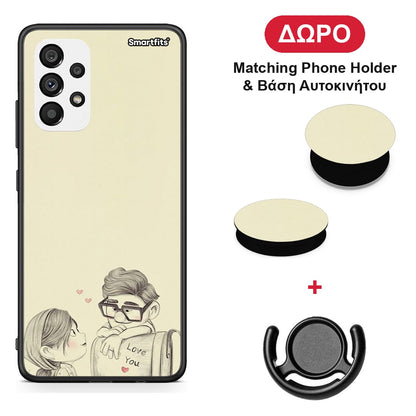 Carl And Ellie - Samsung Galaxy A73 5G θήκη + Δώρο Phone Holder & Βάση Αυτοκινήτου