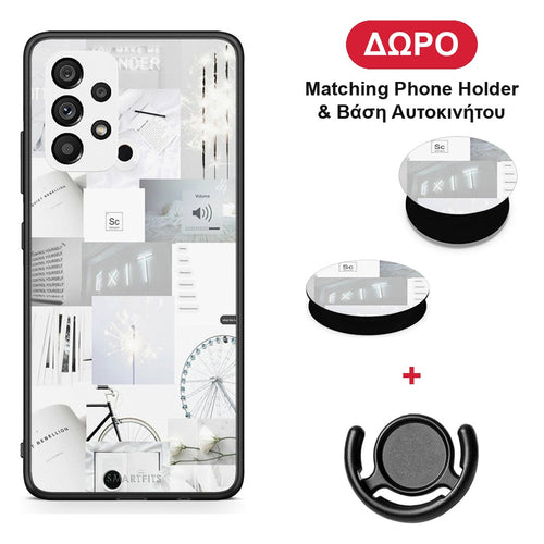 Collage Make Me Wonder - Samsung Galaxy A73 5G θήκη + Δώρο Phone Holder & Βάση Αυτοκινήτου