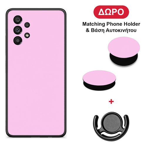 Cotton Candy Pink - Samsung Galaxy A73 5G θήκη + Δώρο Phone Holder & Βάση Αυτοκινήτου