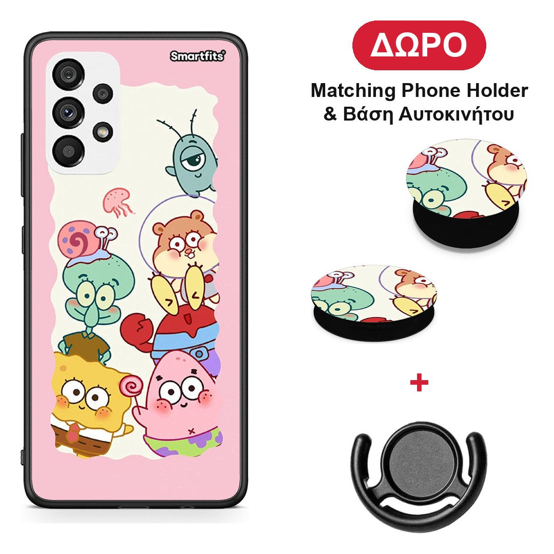Cute Companion - Samsung Galaxy A73 5G θήκη + Δώρο Phone Holder & Βάση Αυτοκινήτου