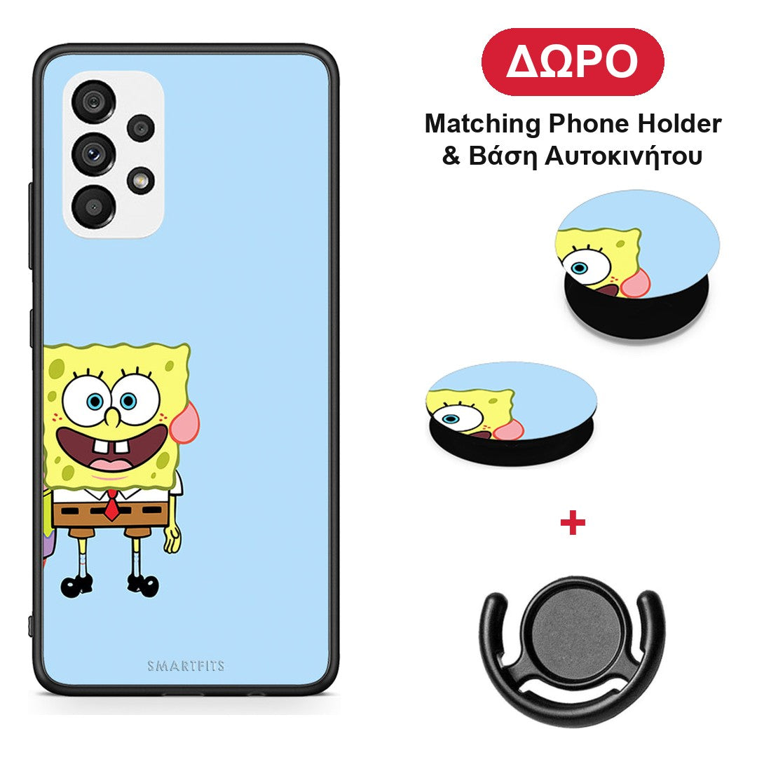 Friends Bob - Samsung Galaxy A73 5G θήκη + Δώρο Phone Holder & Βάση Αυτοκινήτου
